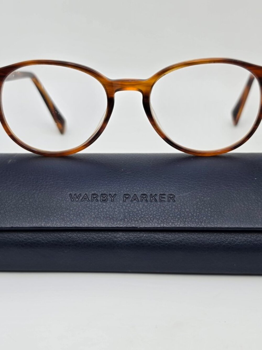 Warby Parker Watts 280 Sugar Maple Eyeglasses Frame w/ Case 49-18-145